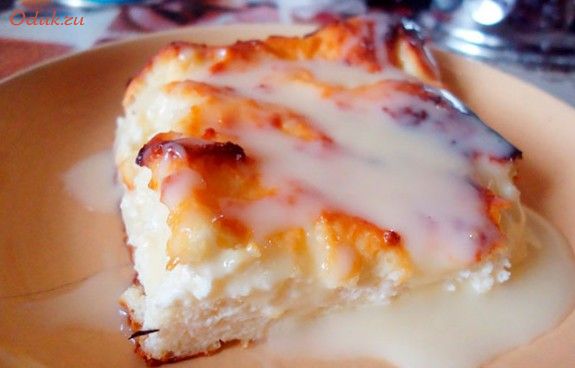 творожная, запеканка, сгущенкой, творог