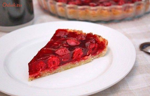 чизкейк, слоеного, теста, вишня