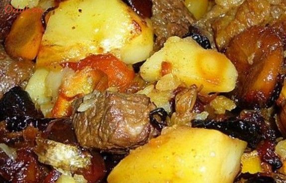 картофельный, цимес картофельный, цимес