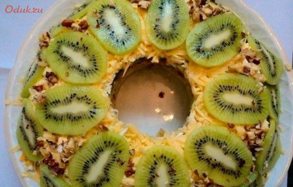 салат, изумрудный, киви салат, изумрудный, киви