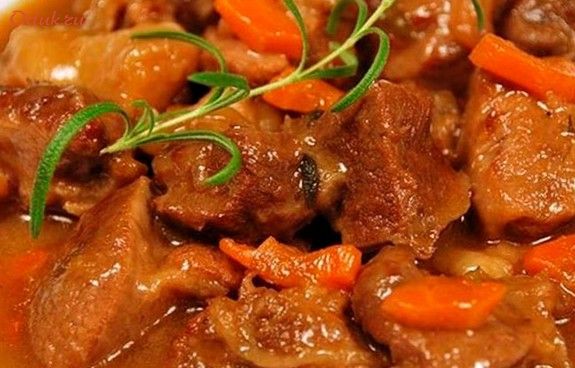 телятина, тушеная