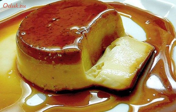 уникальный, десерт, крем-карамель
