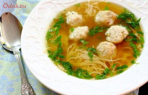 бульон, фрикадельками бульон, фрикадельками