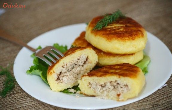 картофельники, мясом картофельники, мясом