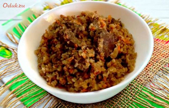 каша, гречневая, печенью