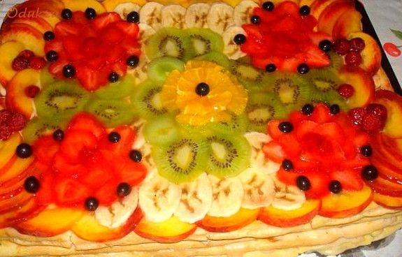 летний, торт, вишня