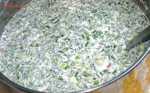 окрошка, курином окрошка, курином