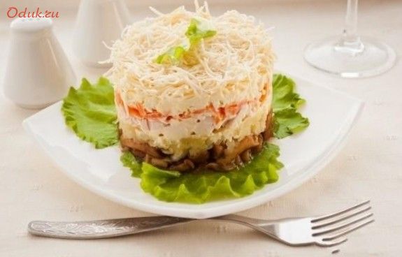 слоеный, салат, курочка слоеный, салат, курочка