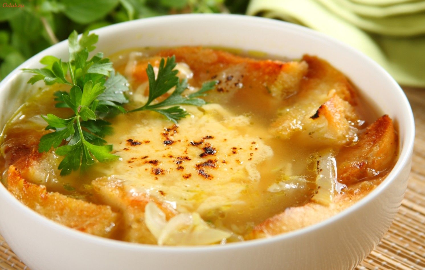 французский, луковый, сыром французский, луковый, сыром