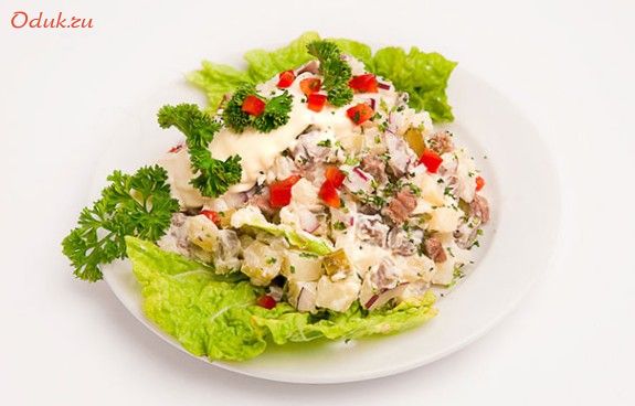 мясной, салат-ассорти