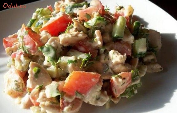 салат, курицы