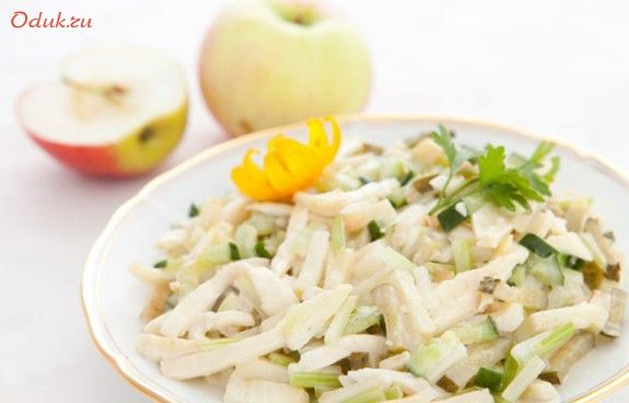 салат, индейкой