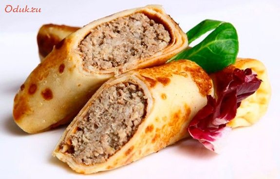 блинчики, домашние, мясной блинчики, домашние, мясной