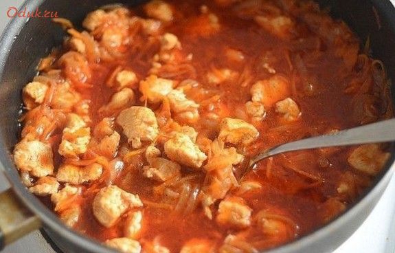 гуляш, куриной, грудки