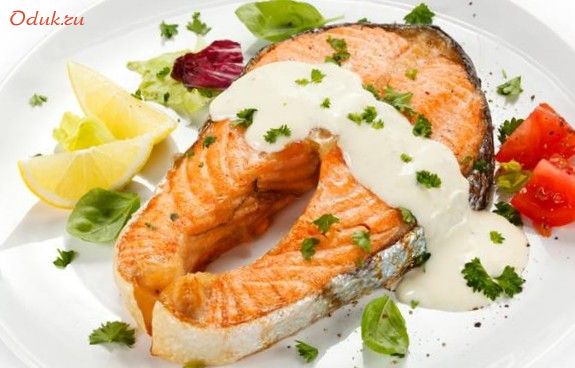 нежный, стейк, форели