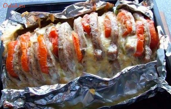 мясо, гармошка, помидорами, свинина, маринад мясо, гармошка, помидорами, свинина, маринад