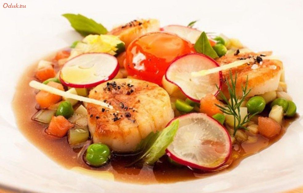 окрошка, лососем
