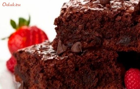 шоколадный, пирог-брауни