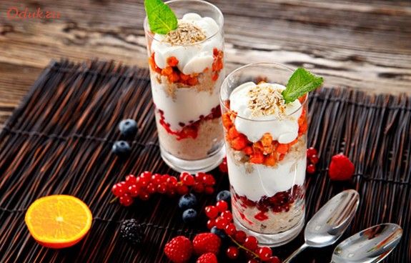 слоеный, десерт, творог