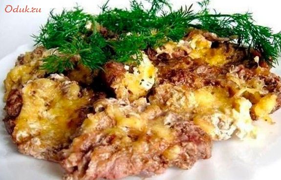 телятина, сыром, пряностями телятина, сыром, пряностями