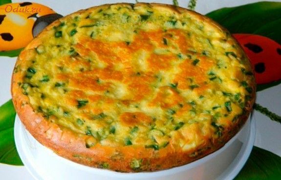 несложный, пирог, зеленым несложный, пирог, зеленым