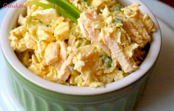 несложный, салат, пекинской, капуста