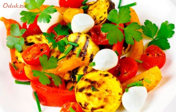 овощи, гриль