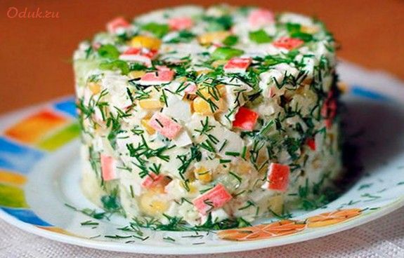 салат, море