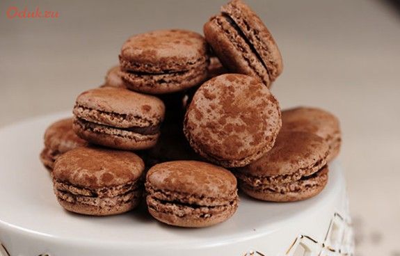 шоколадные, макаруны шоколадные, макаруны