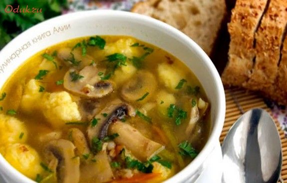 грибной, картофелем, мультиварке