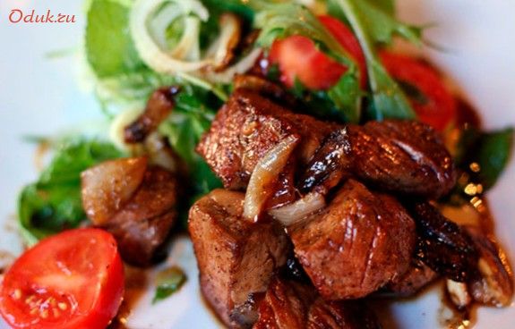 говядина, овощами, «Лук лак», свинина