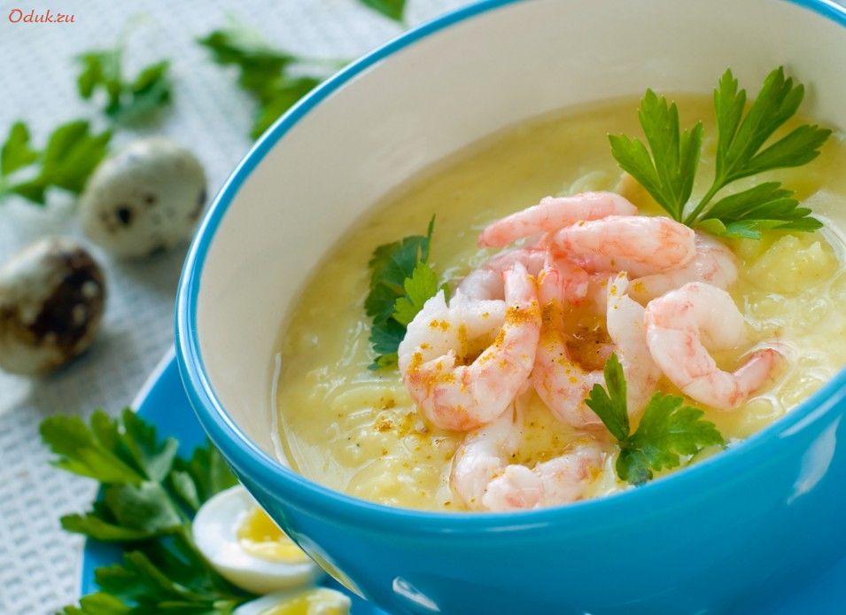 несложный, итальянский, креветками