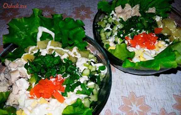 салат, домашняя, сказка, лапша