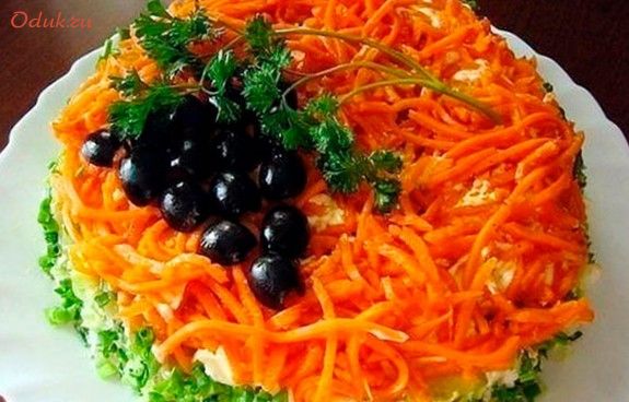 салат, изабелла, грибами