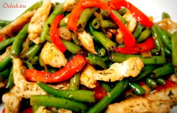 теплый, салат, куриного теплый, салат, куриного