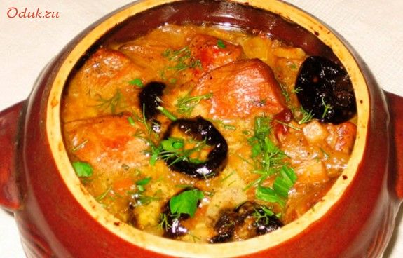 тушеная, телятина