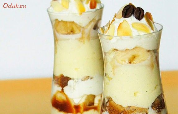 банановый, трайфл, кофе банановый, трайфл, кофе