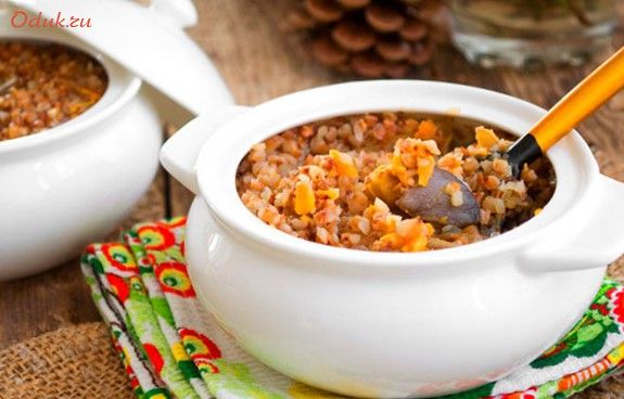 гречка, мясом, свинина