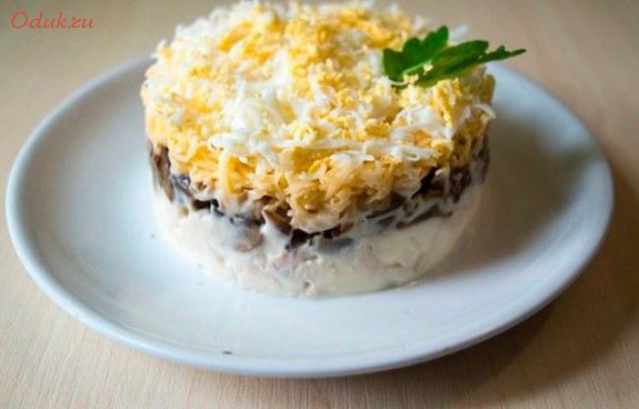 салат, княжеский, курицей