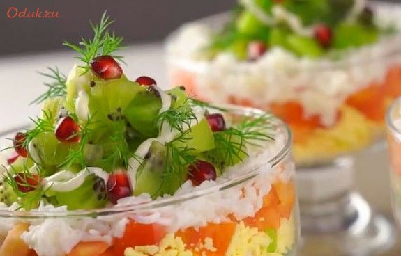 салат, новогодняя, гербера салат, новогодняя, гербера