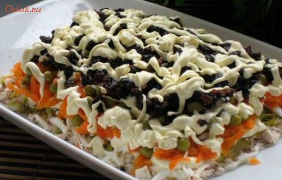 салат, слоеный