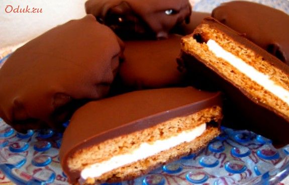 сладкий, пирог, шоколадно-зефирной