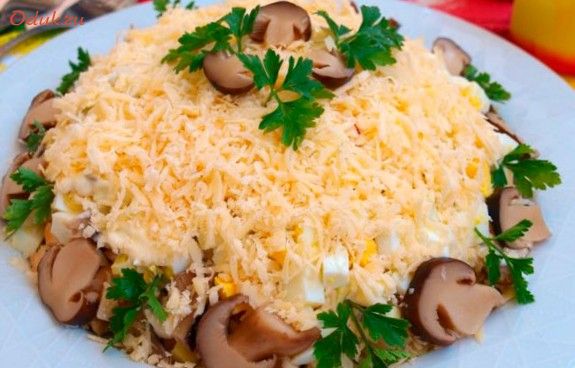 слоеный, салат, киви