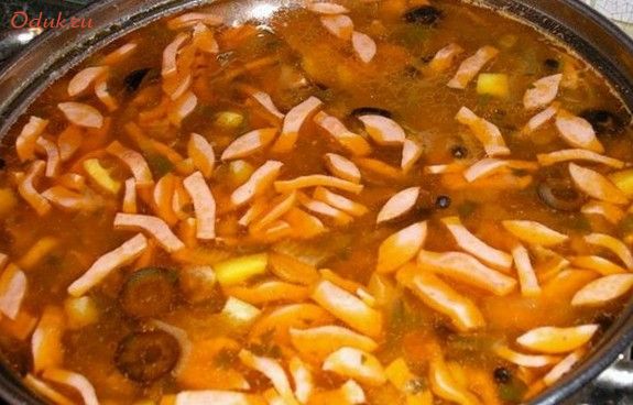 солянка, опятами солянка, опятами