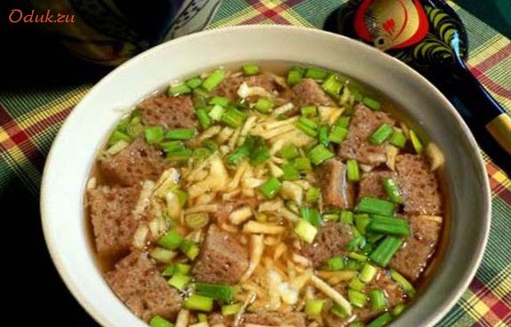 тюря, квасом тюря, квасом