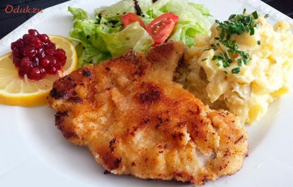 картофельно-мясные, шницели