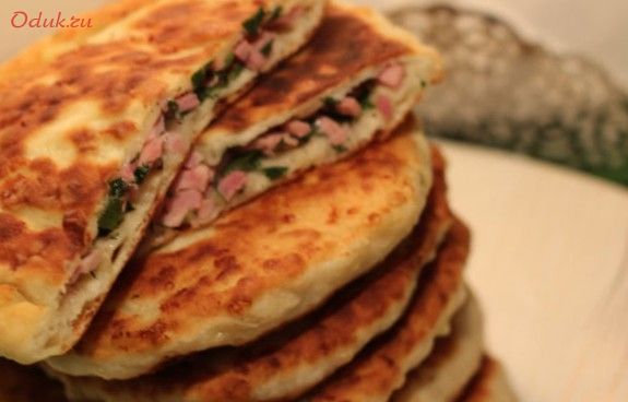 лепешки, кефире