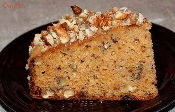 пирог, грецкими