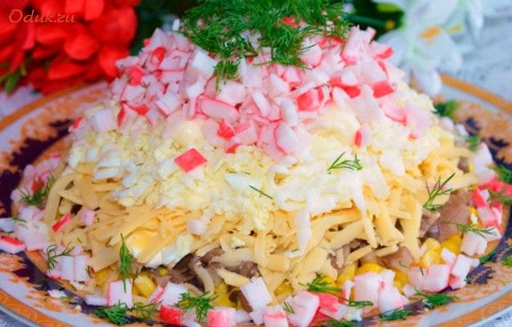 слоеный, салат