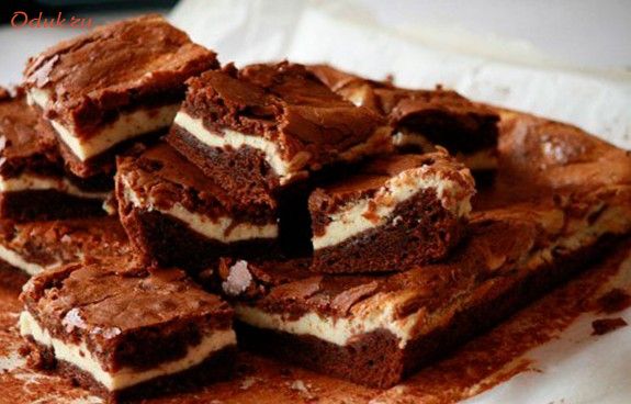 торт, брауни, сливочным